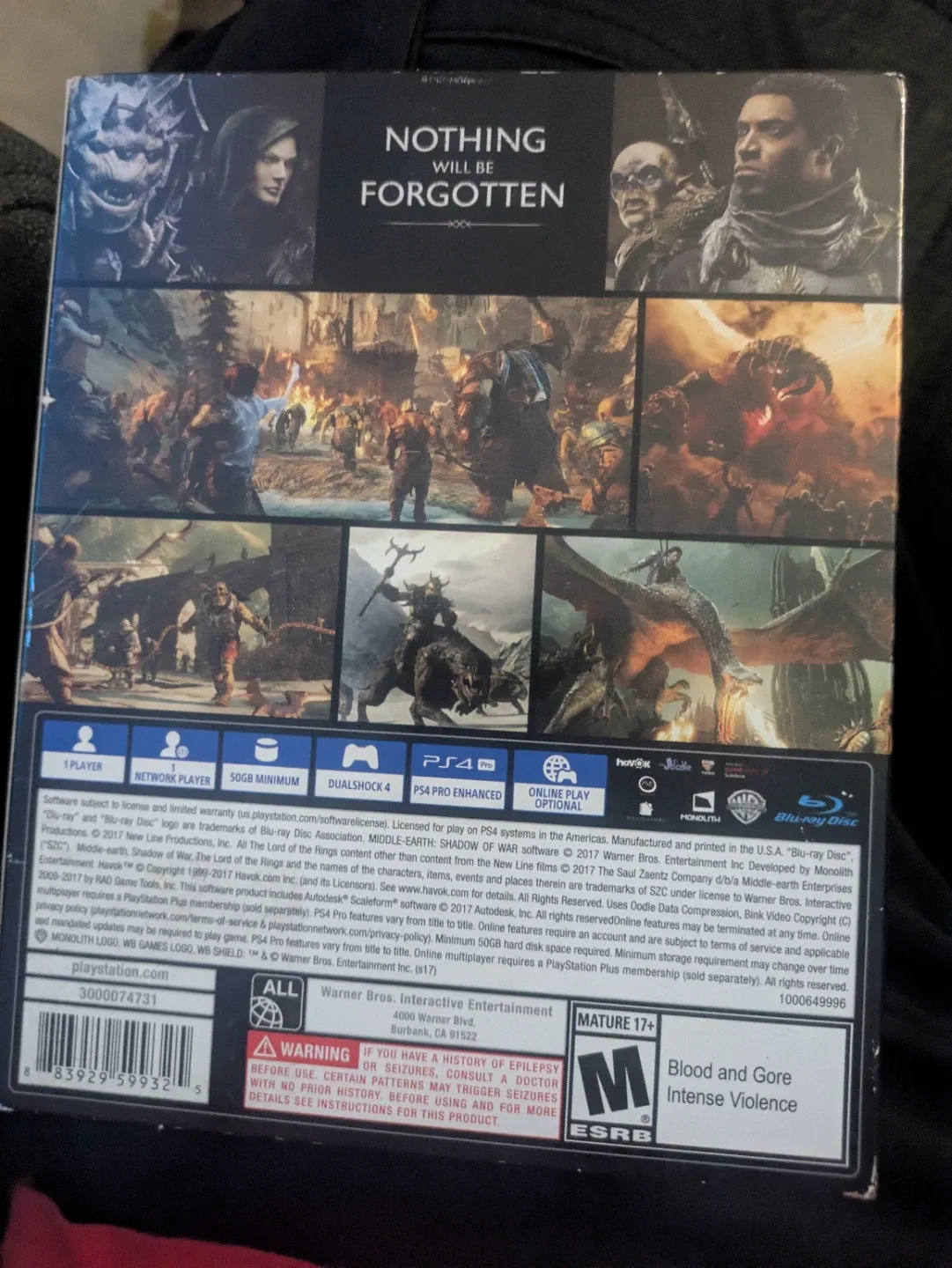 Middle-Earth Shadow of War Gold Edition PS4 Steel book image indicator(4)