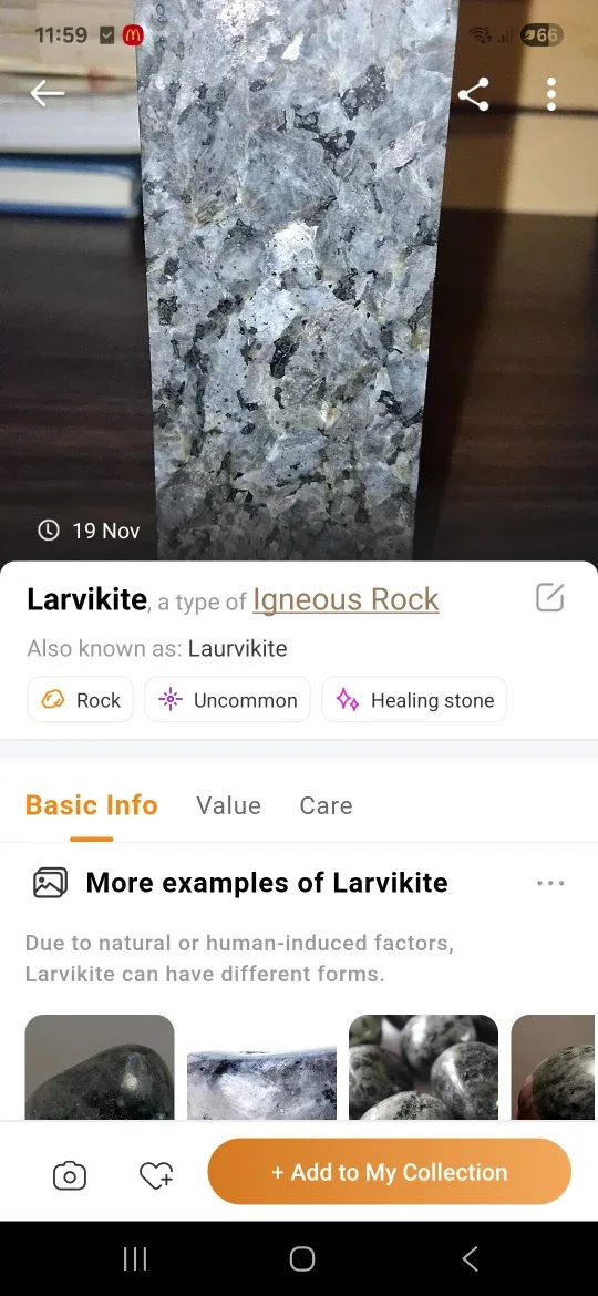 7 Inches Tall Larvikite Igneous Rock Tower image indicator(5)