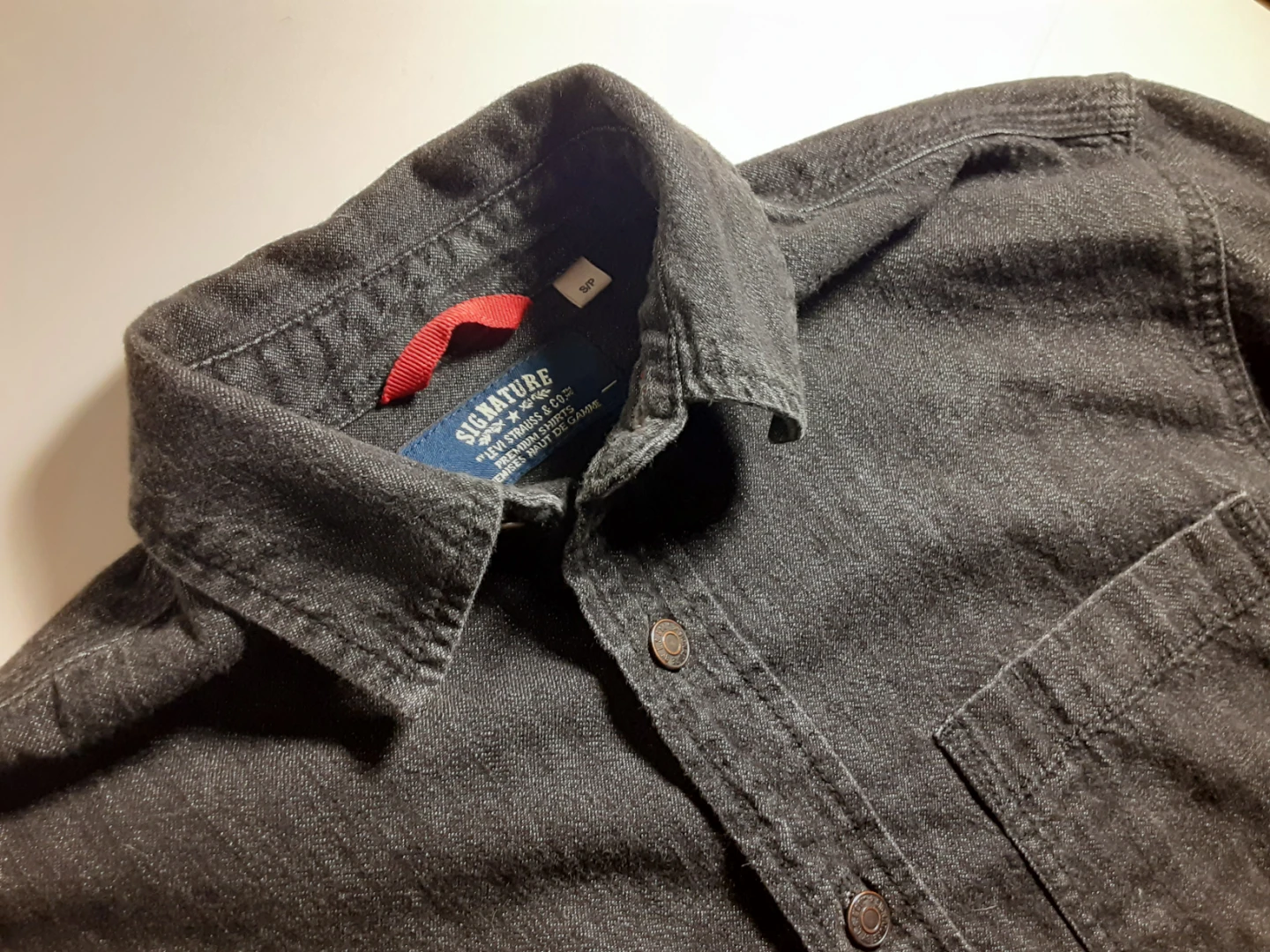 Long Sleeve Shirt | Signature by Levi Strauss & Co. -  S: S/M