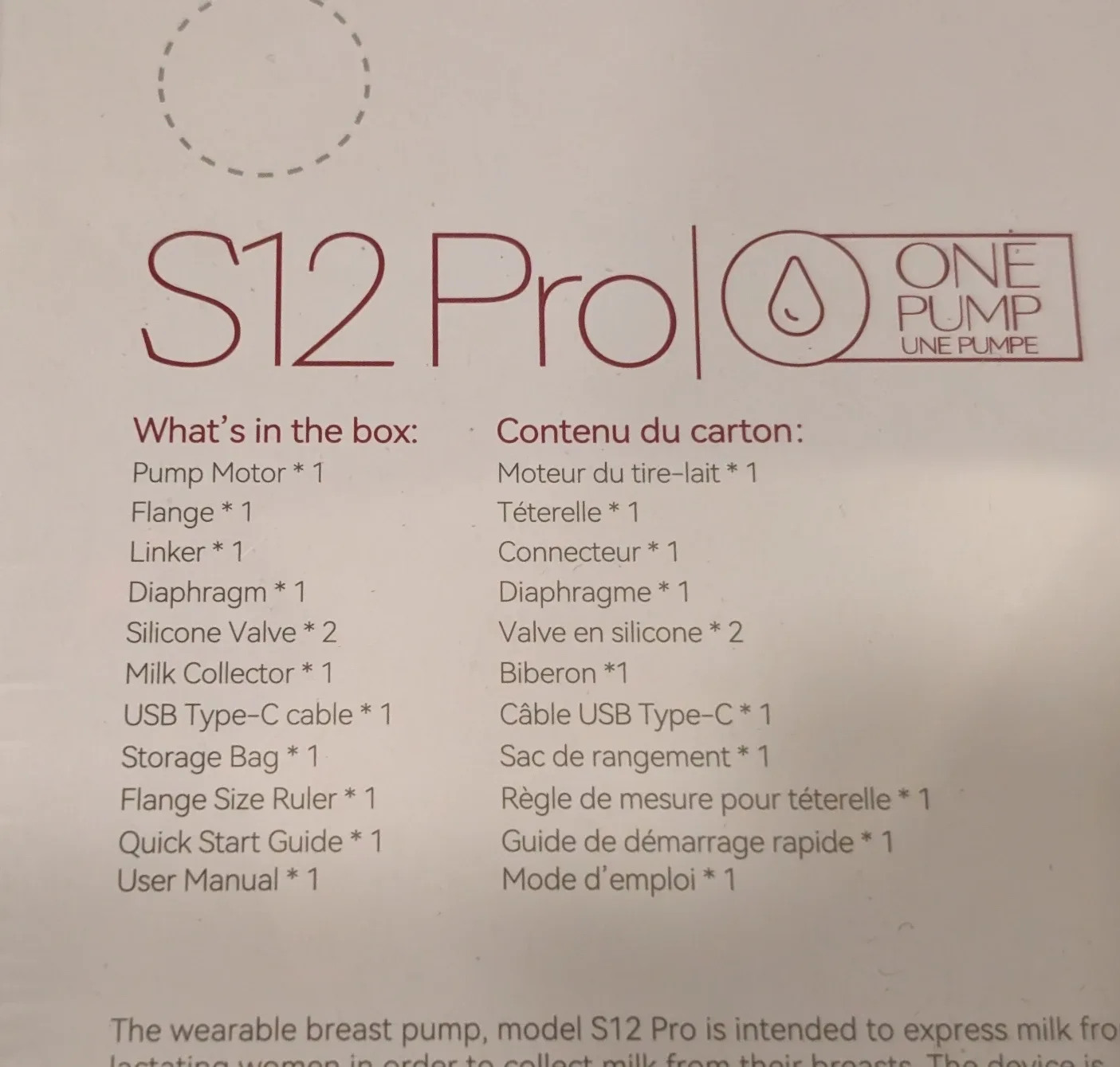 Momcozy S12 Pro Wearable Breast Pump - New in Box! image indicator(2)