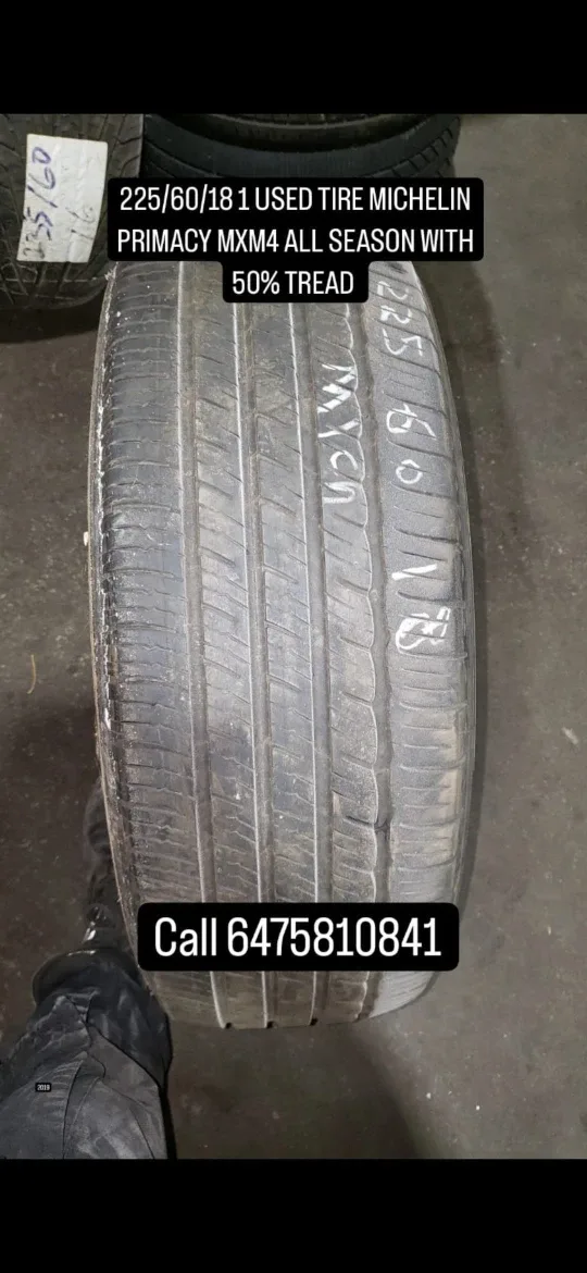 Michelin Primacy MXM4 225/60/18 Used Tire