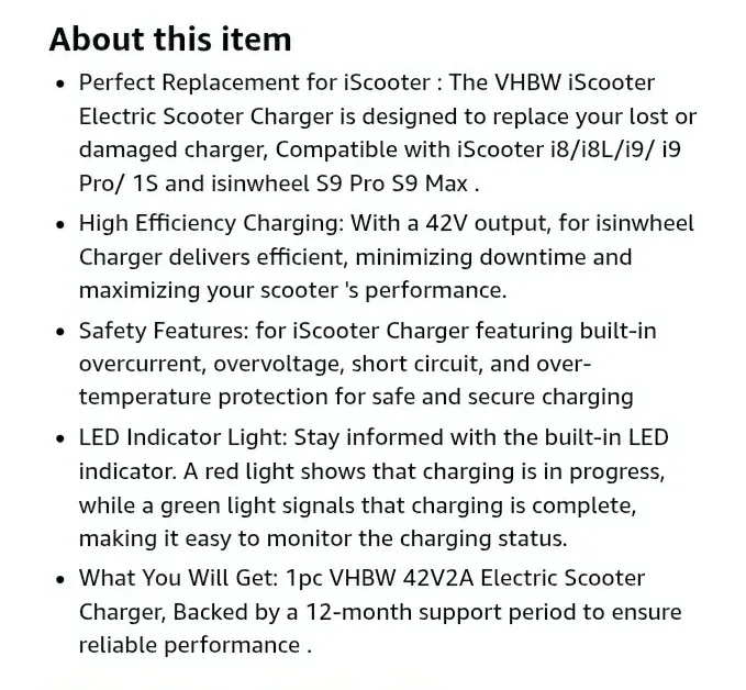 ELECTRIC SCOOTER CHARGER image indicator(3)