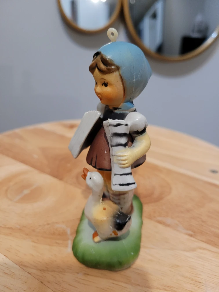 Vintage Hummel-style Boy & Girl Ornaments - photo 4