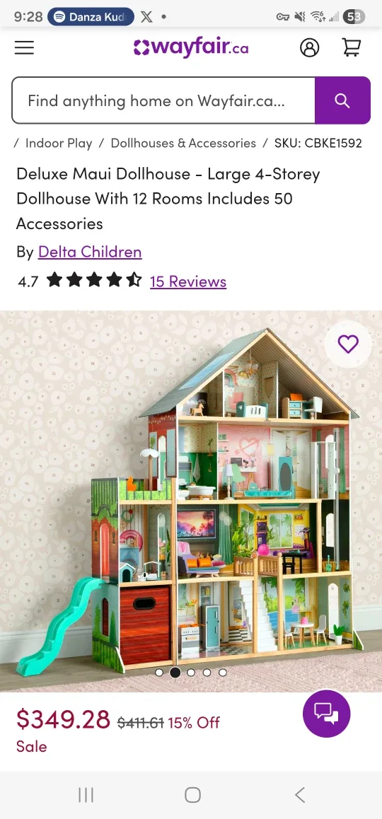 Delta Children Deluxe Maui Dollhouse image indicator(2)