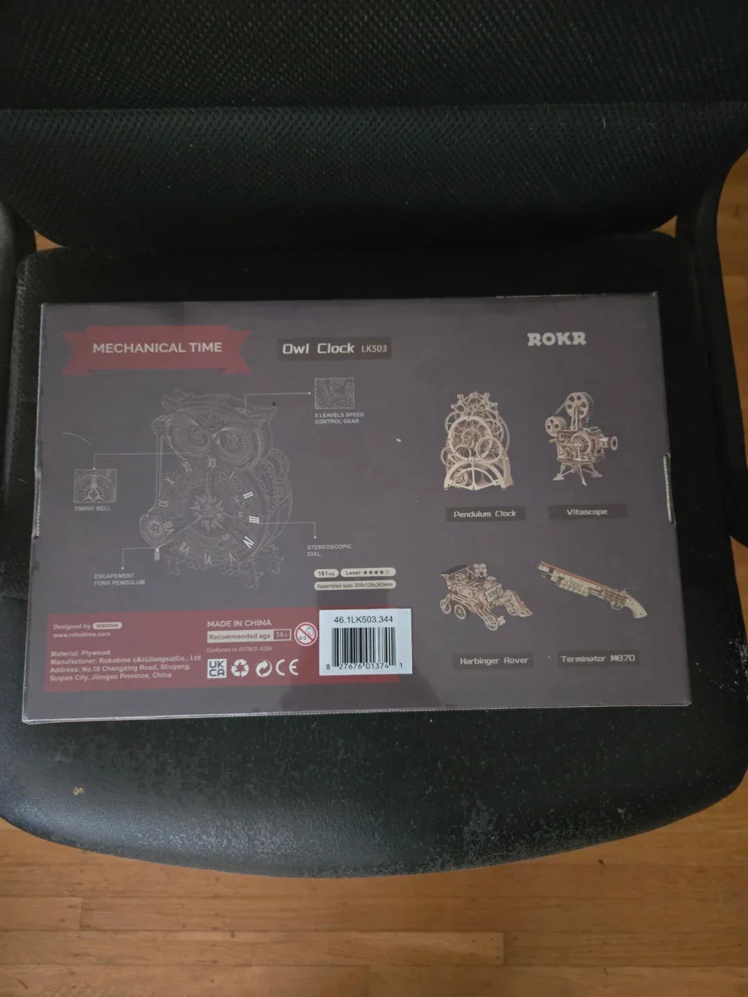 ROKR Owl Clock Mechanical Time - New in Box! image indicator(2)