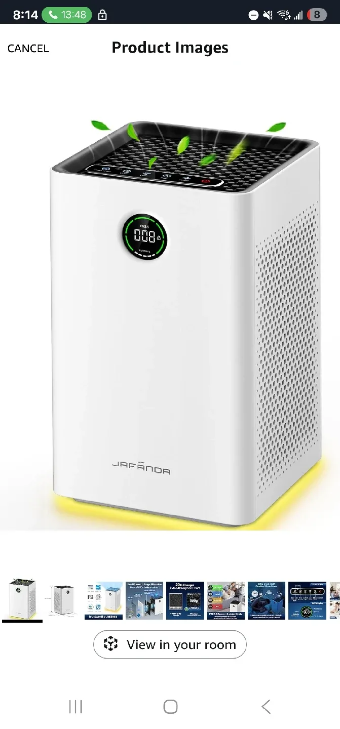 Jafanda Air Purifier for Home Large Room thumbnail