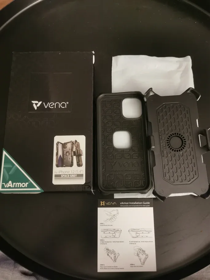 Vena vArmor iPhone 12 (5.4") Case - Space Grey
