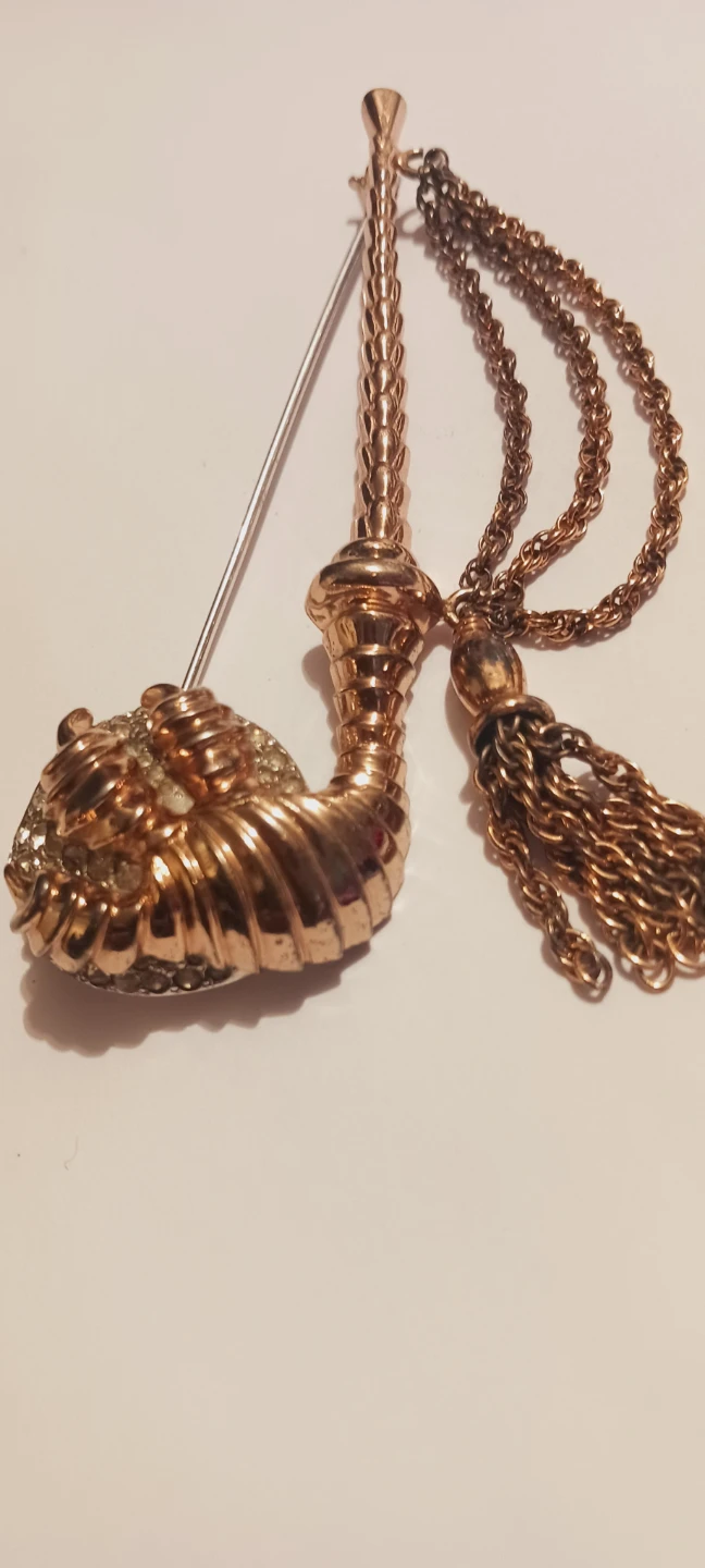 NETTIE ROSENSTEIN STERLING SIGNED SCOTTISH BAGPIPE BROOCH - photo 3