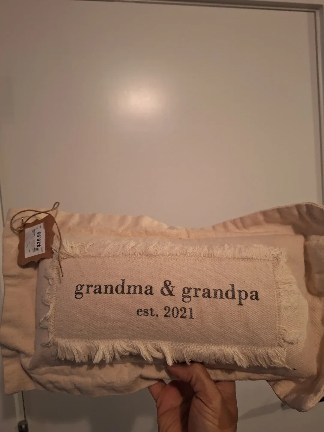 Grandma & Grandpa Est. 2021 Pillow - New