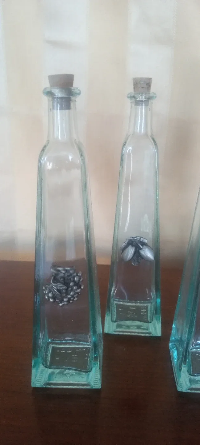 Decorative Glass Bottles - Set of 4 image indicator(3)