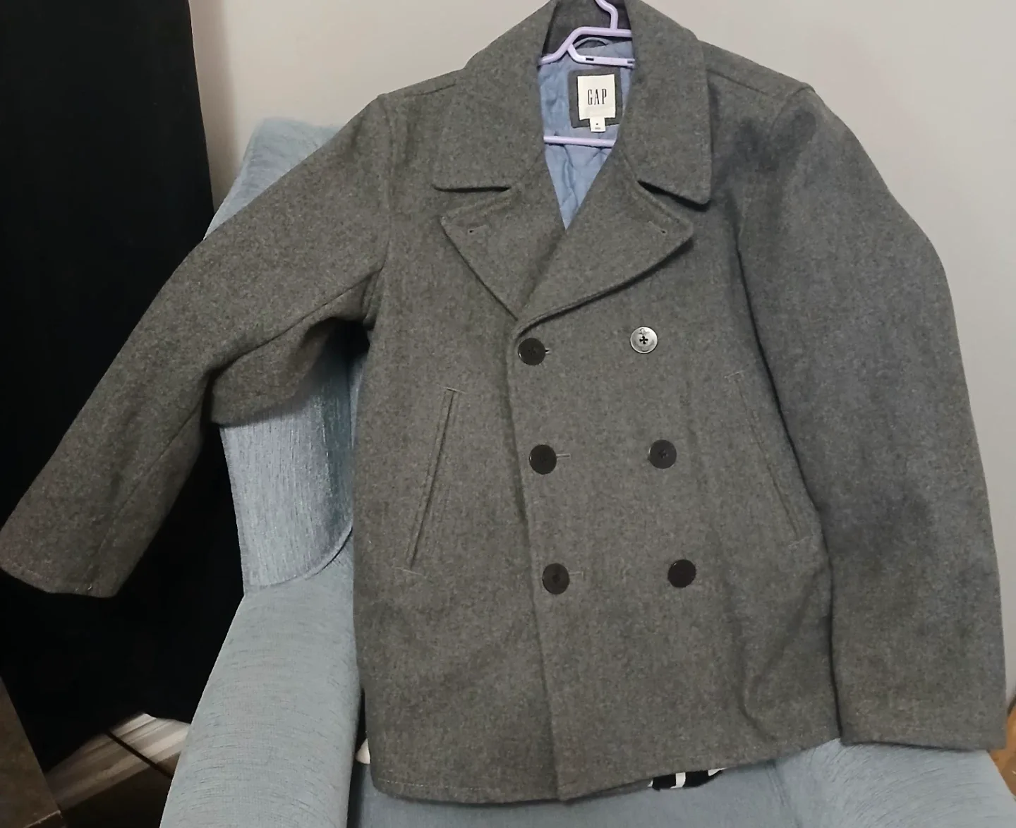 GAP Wool Blend Pea Coat - Size M