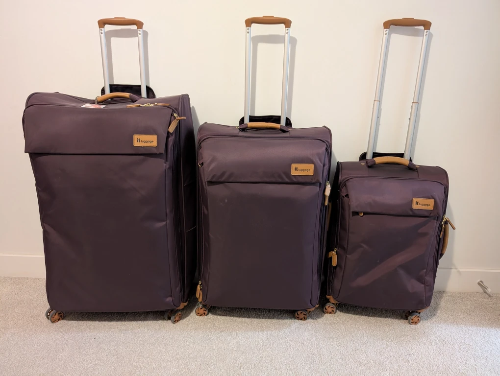 it Luggage Purple 3-Piece Softside Set