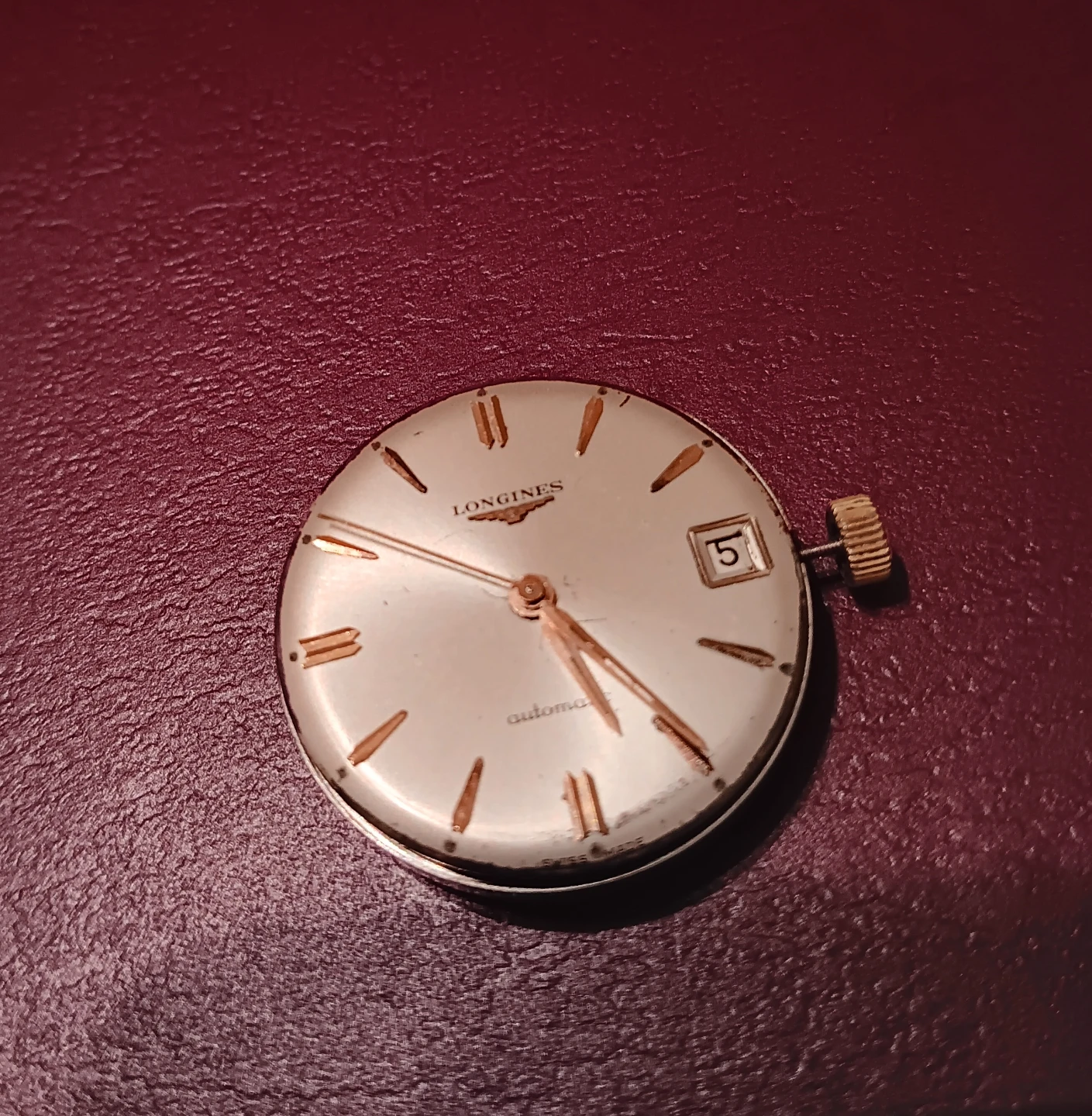 Longines vintage Automatic Watch Face only. WORKING! - photo 3