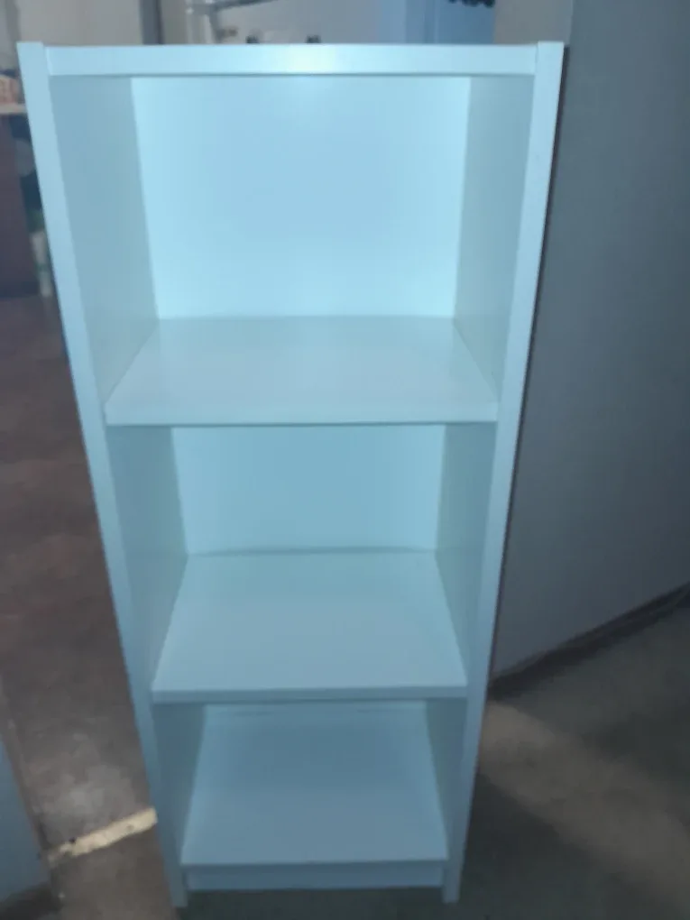 White Bookcase Shelving Unit 3 shelves