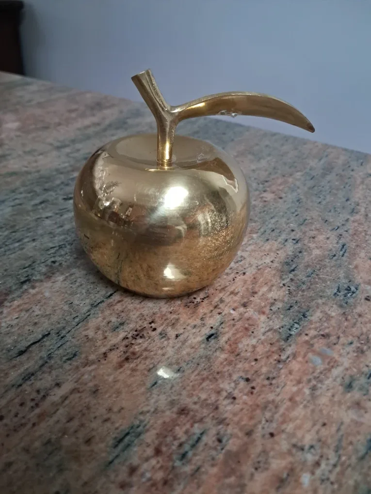 Brass Apple Decor Piece
