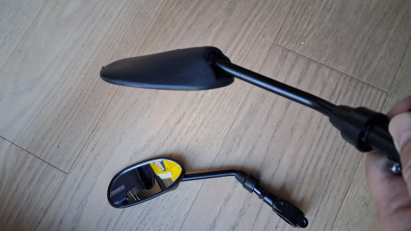 Ebike escooter Bike Handlebar Rearview Mirror 1 set image indicator(3)
