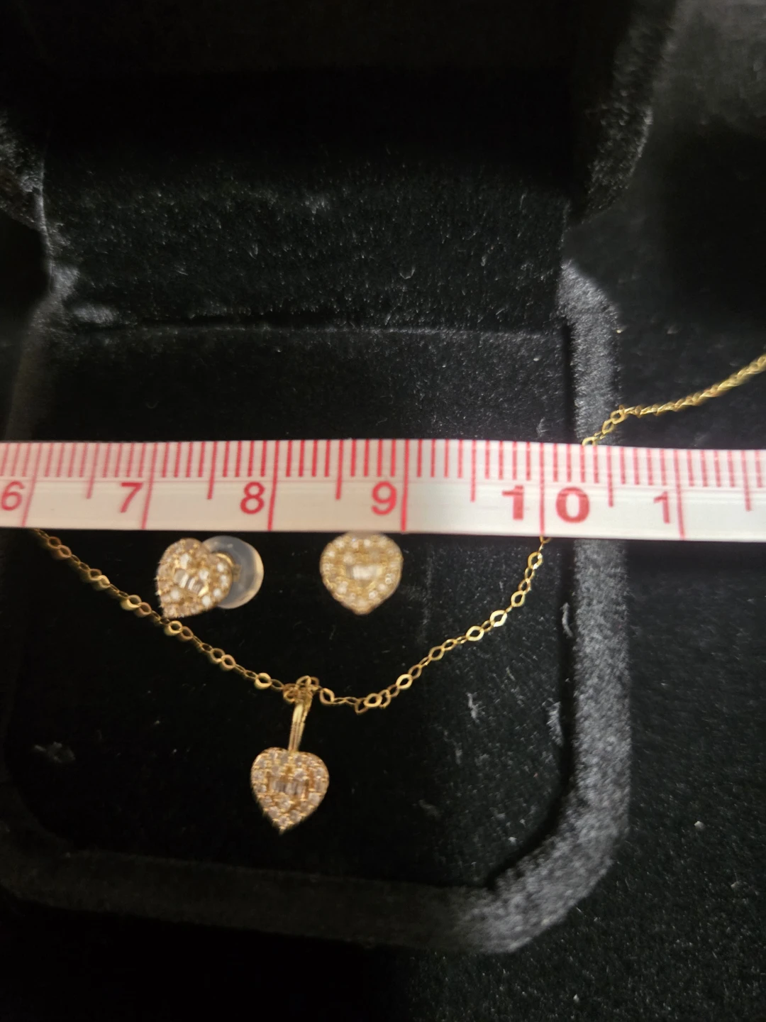 Natural Diamond Necklace & Earrings - photo 2