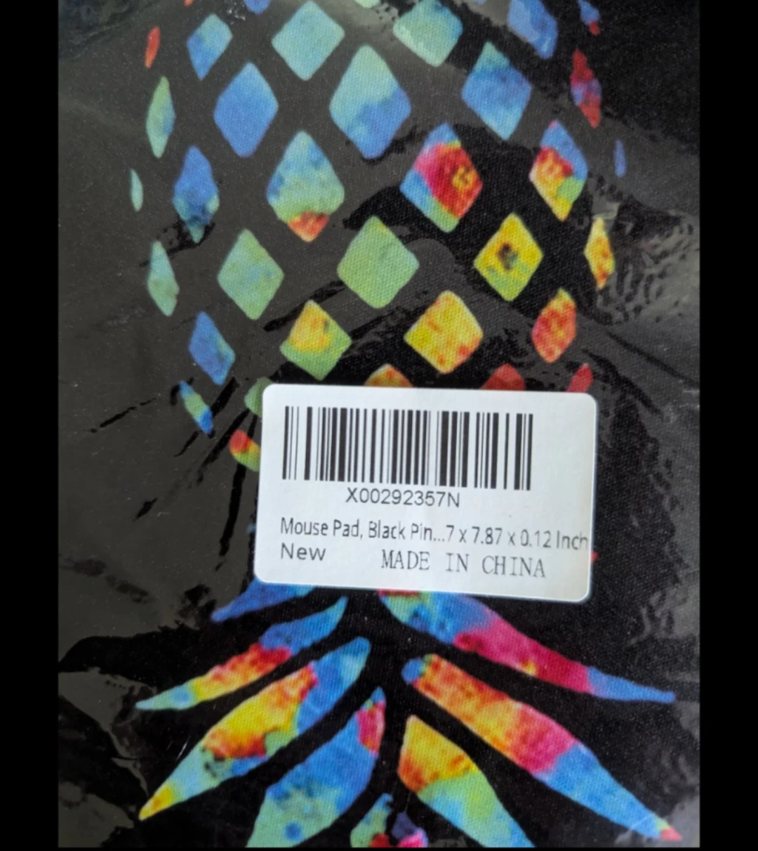 New Black and rainbow Pineapple Mouse Pad 7.87 inch - photo 3