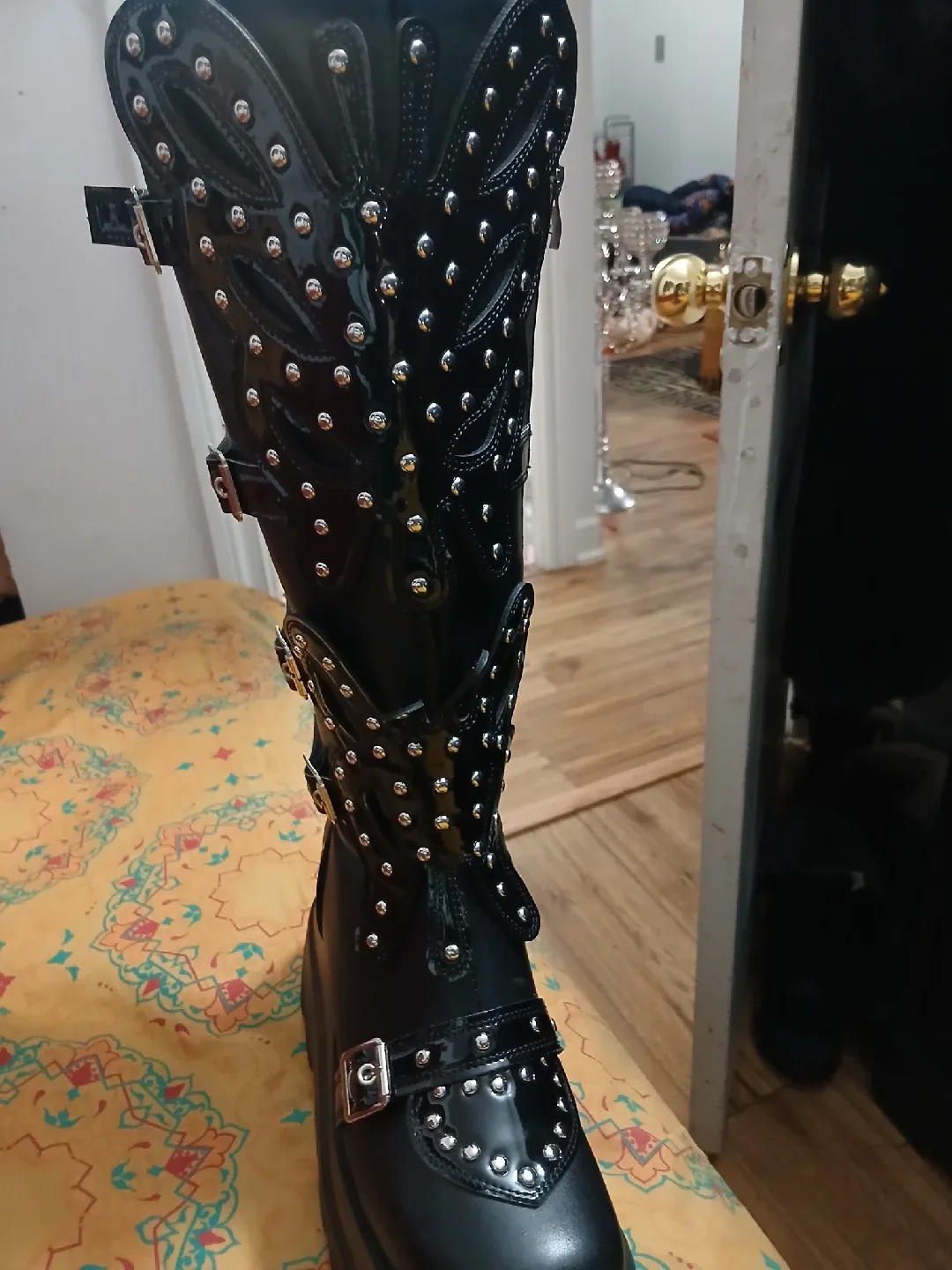 Demonia Black Platform Boots image indicator(2)