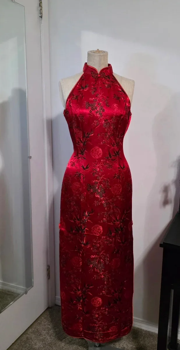 Red Cheongsam Dress