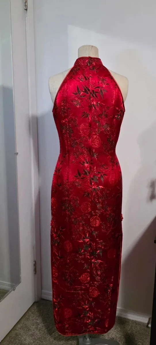 Red Cheongsam Dress image indicator(4)