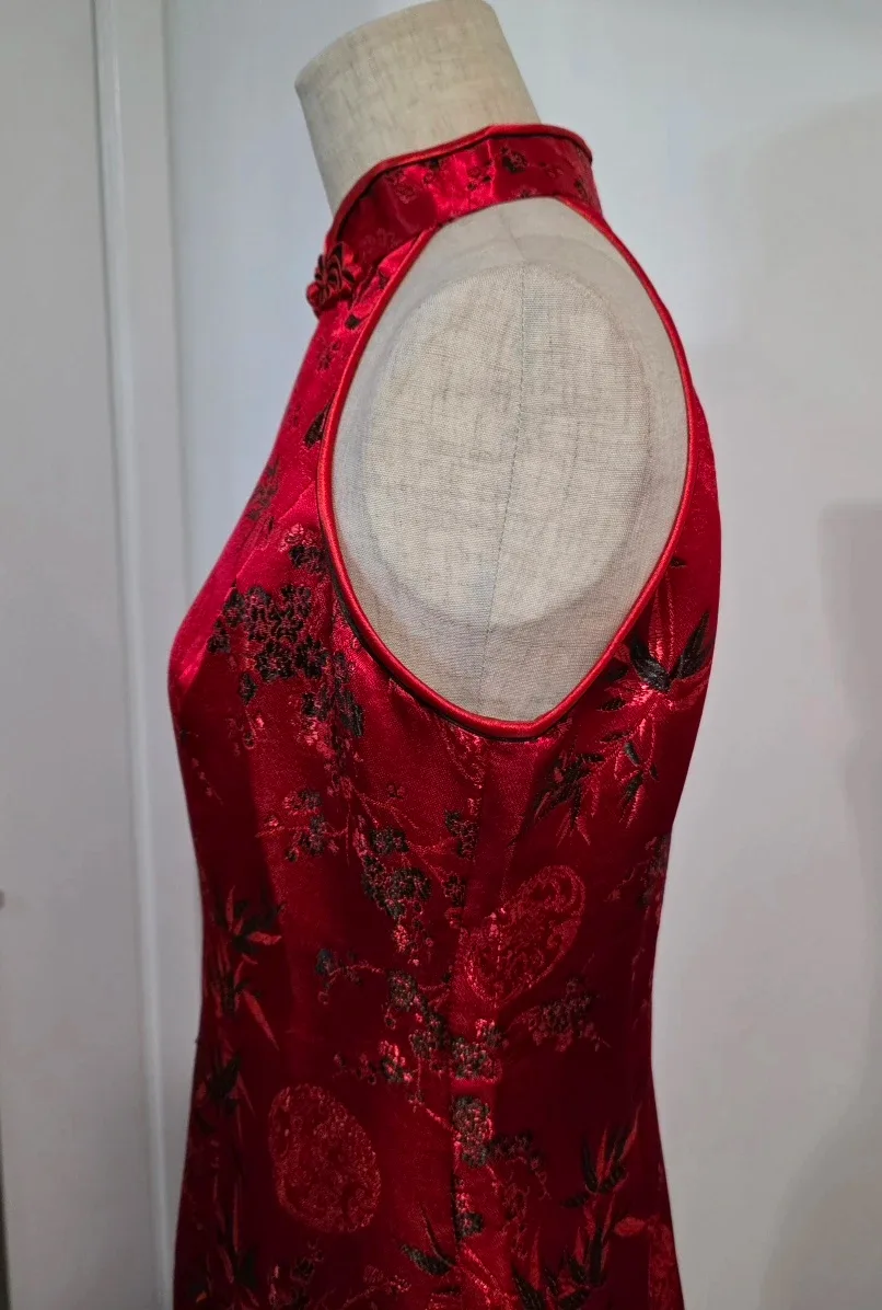 Red Cheongsam Dress image indicator(6)