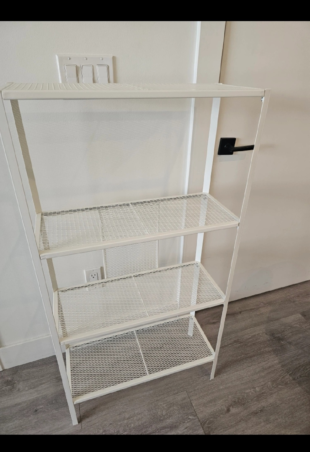 IKEA White Metal Shelf