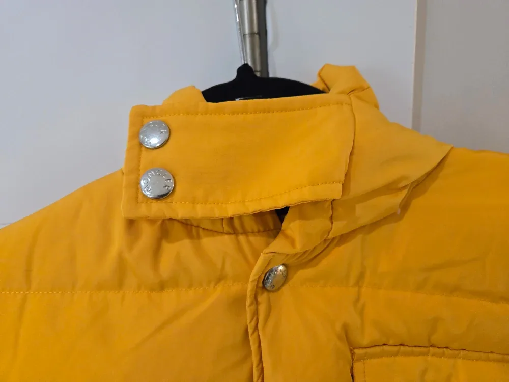Moncler Yellow Puffer Jacket, Size 5 image indicator(6)