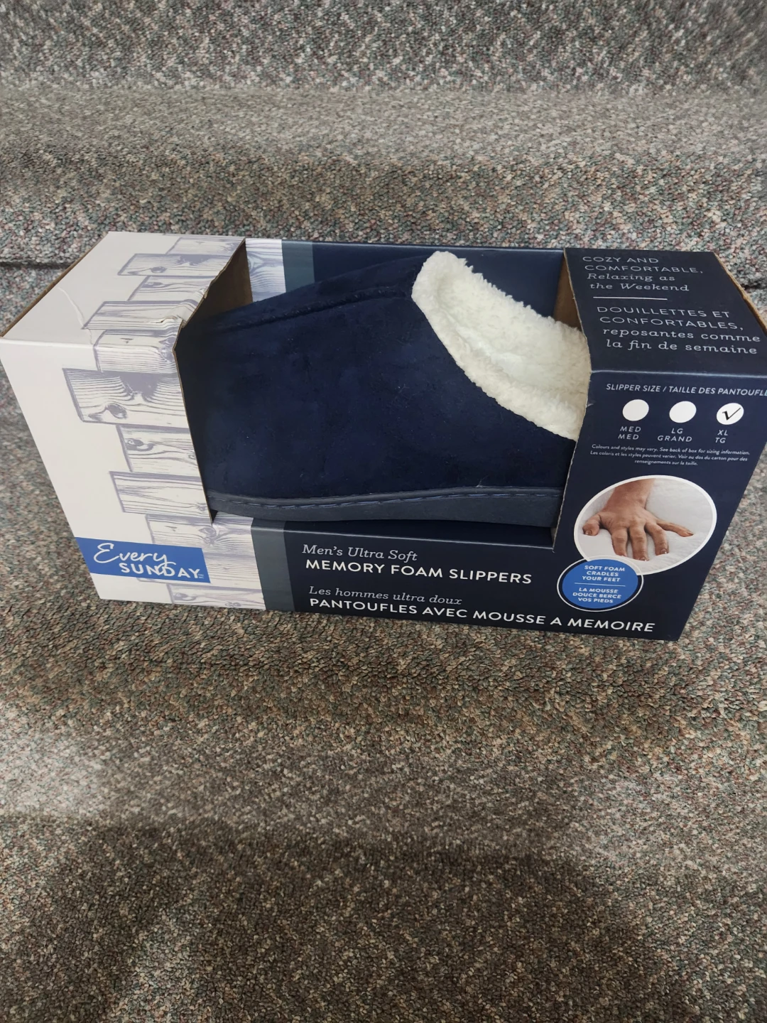 Every Sunday Men's Memory Foam Slippers - XL (11-12) - photo 3