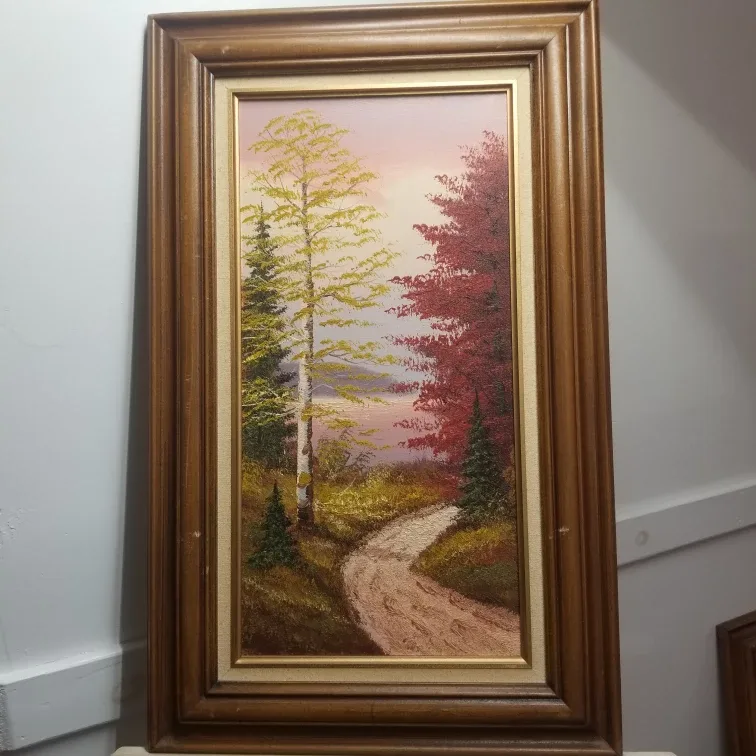 Set of 4 Framed Landscape Oil Paintings image indicator(7)