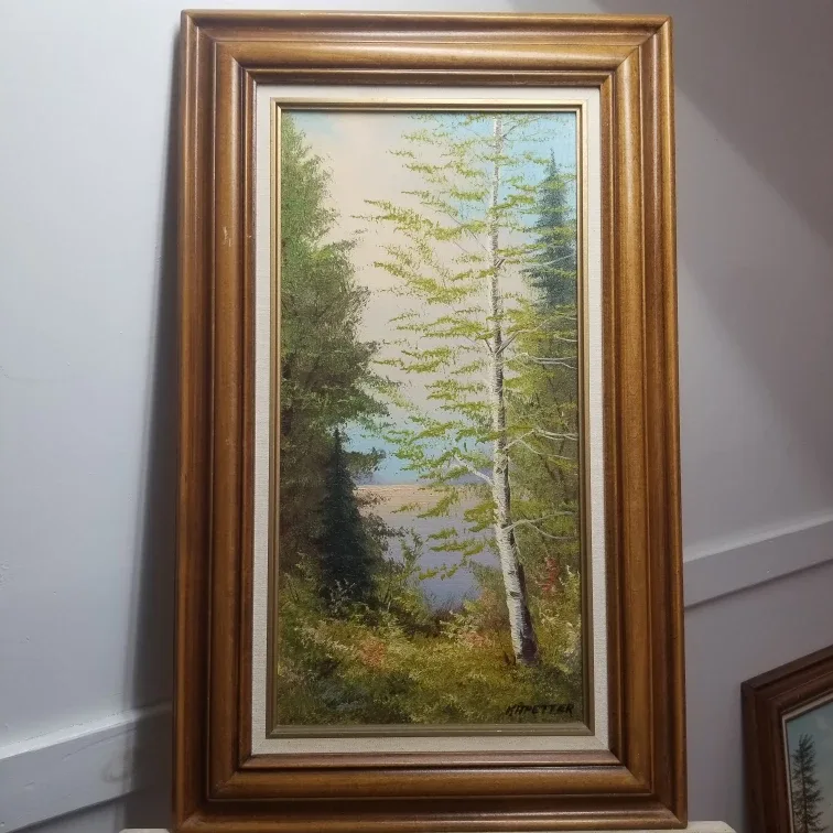 Set of 4 Framed Landscape Oil Paintings image indicator(8)