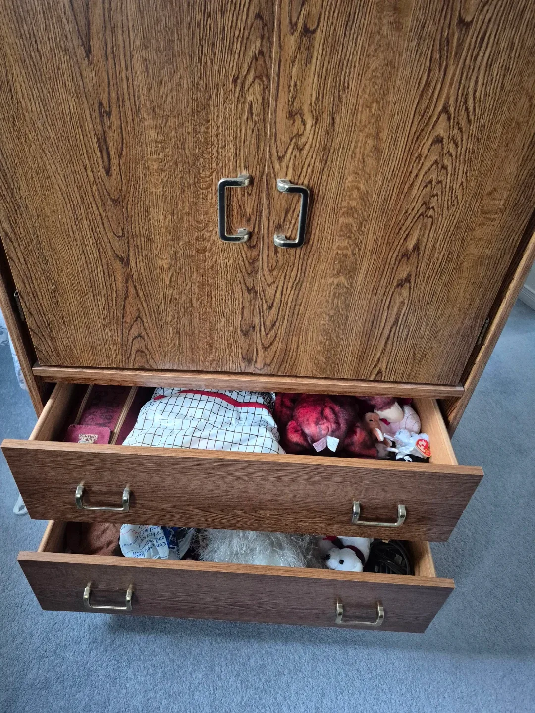 Wooden Armoire with Drawers image indicator(3)