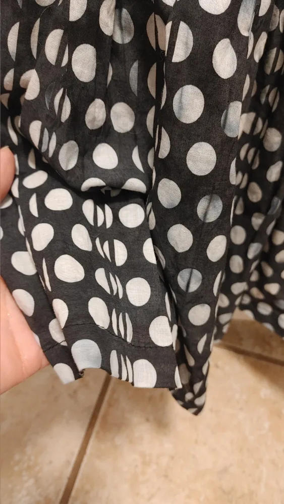 Black & White Polka Dot Dress size Medium image indicator(3)