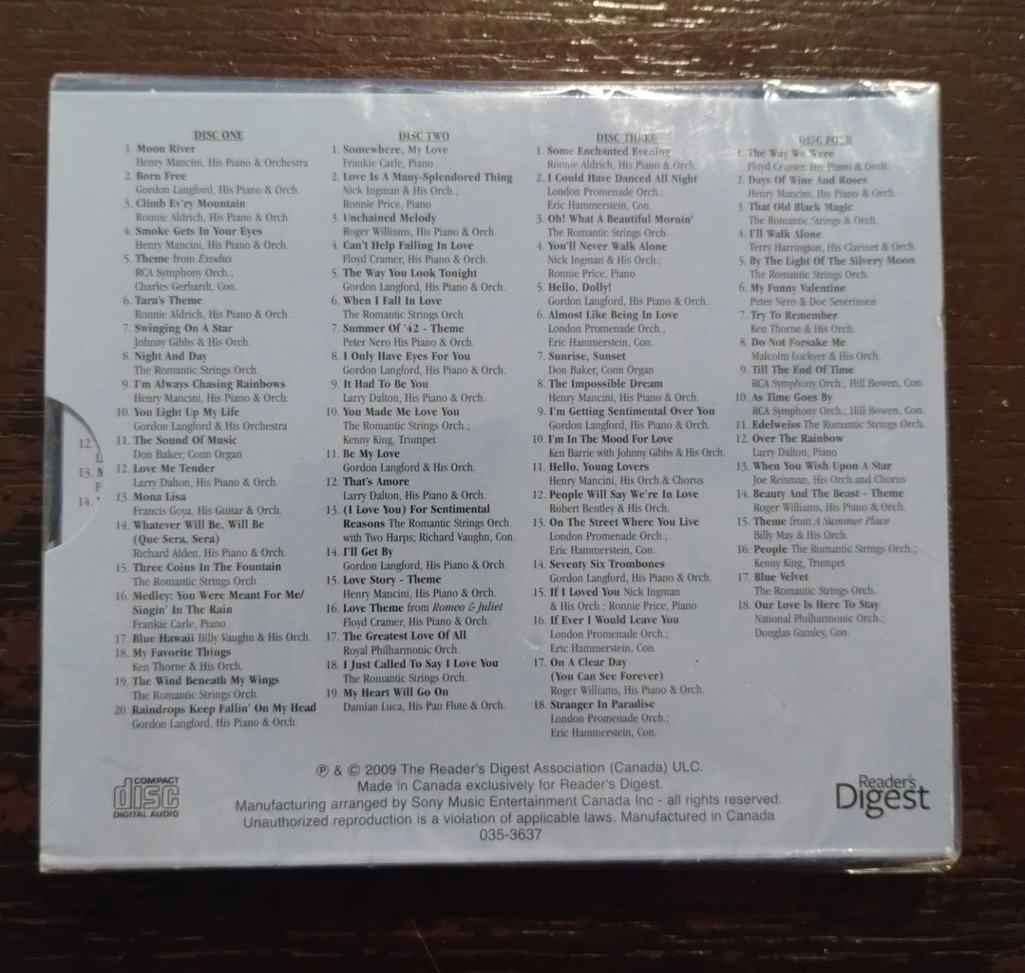Reader's Digest Moon River CD - photo 2