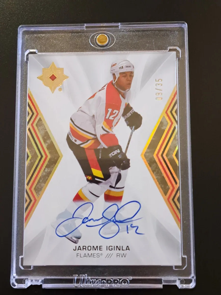 2021/22 Upper Deck ultimate/Jarome Iginla/retro/autograph
