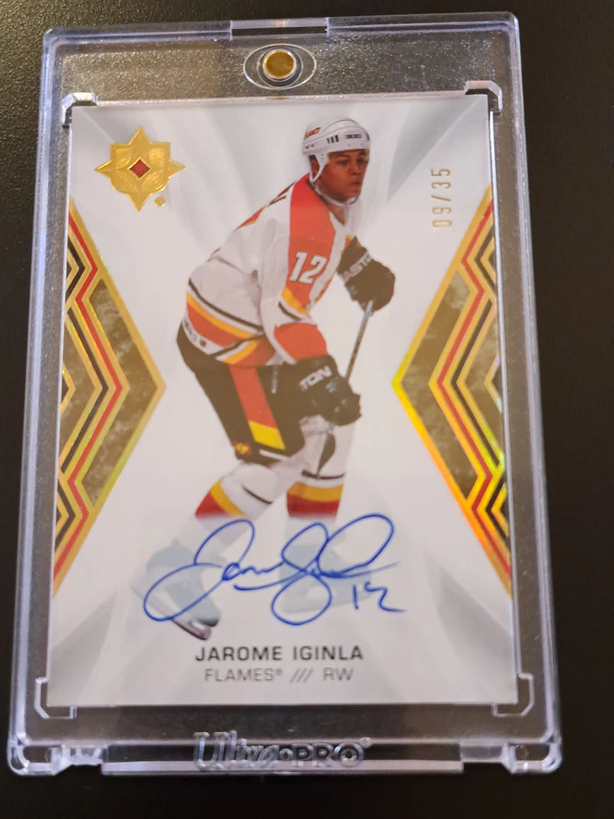2021/22 Upper Deck ultimate/Jarome Iginla/retro/autograph - photo 2