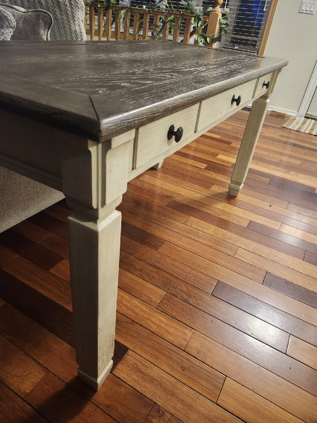 Rustic wood sturdy desk - photo 4