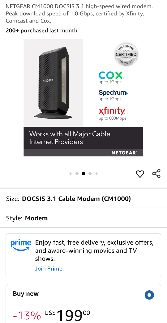 Netgear Nighthawk Multi Gig Speed Cable Modem - photo 5