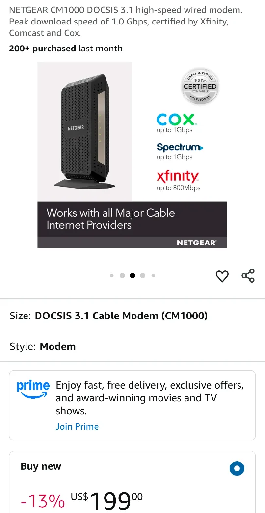 Netgear Nighthawk Multi Gig Speed Cable Modem image indicator(5)