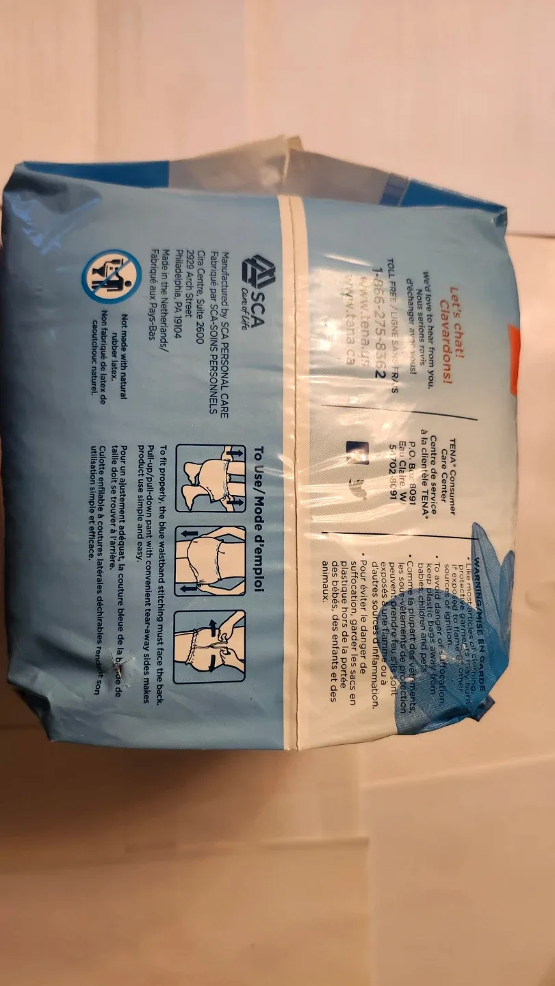 Brand New TENA Unisex Ultimate Extra Underwear, Small, 14 Count image indicator(5)