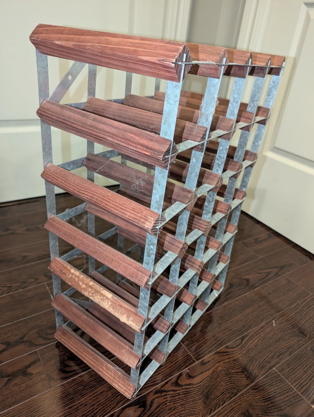 Wine Rack - Wood & Metal - photo 2