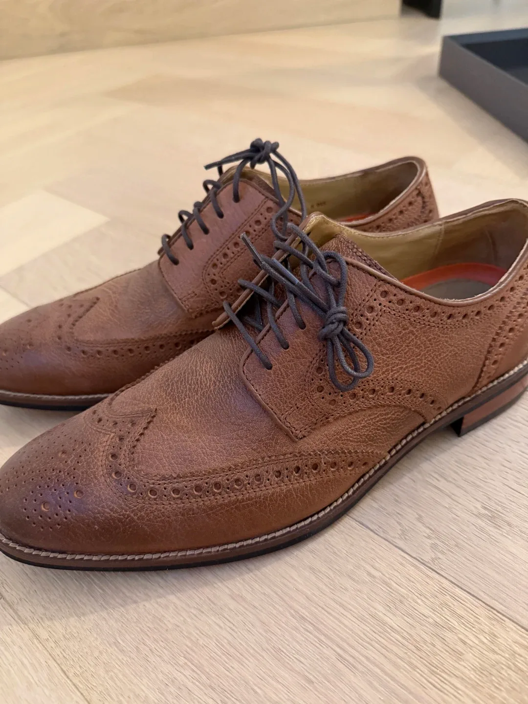 Cole Haan GrandOS Brown Leather Oxfords
