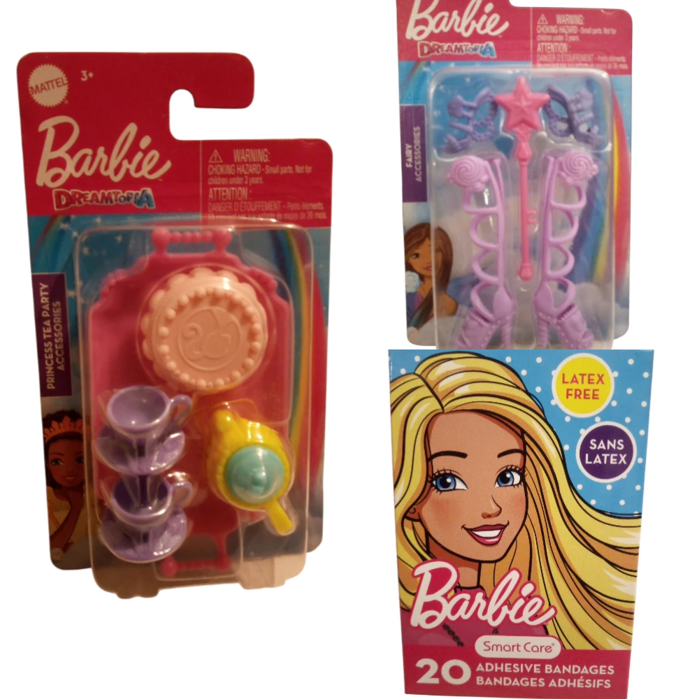 Barbie Dreamtopia Accessories - Tea Party & Fairy Set-3pcs