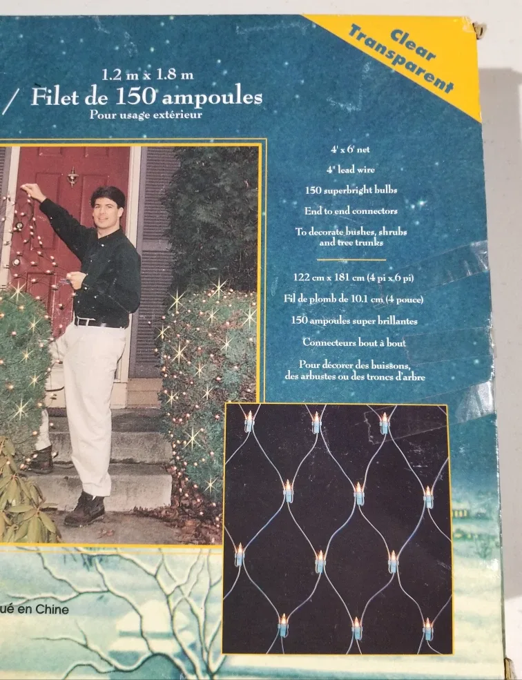 *BRAND NEW BOX!* Of Traditions 150 Net Lights 4'x6' Outdoor Use! image indicator(3)