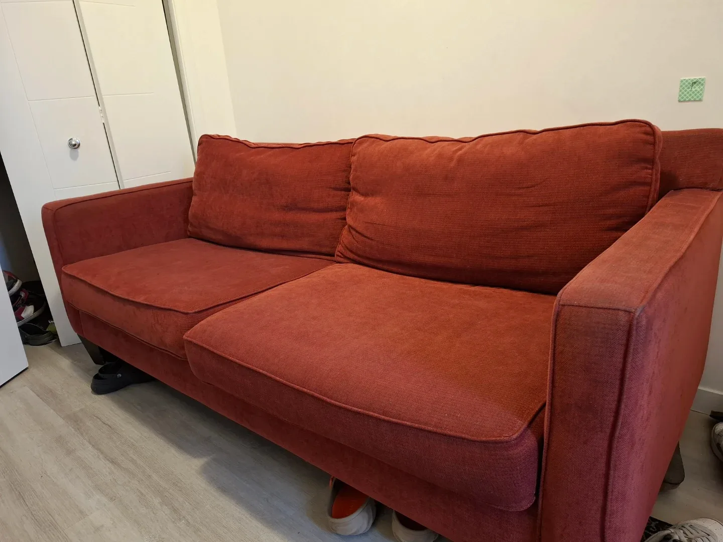 Reddish-Brown Sofa