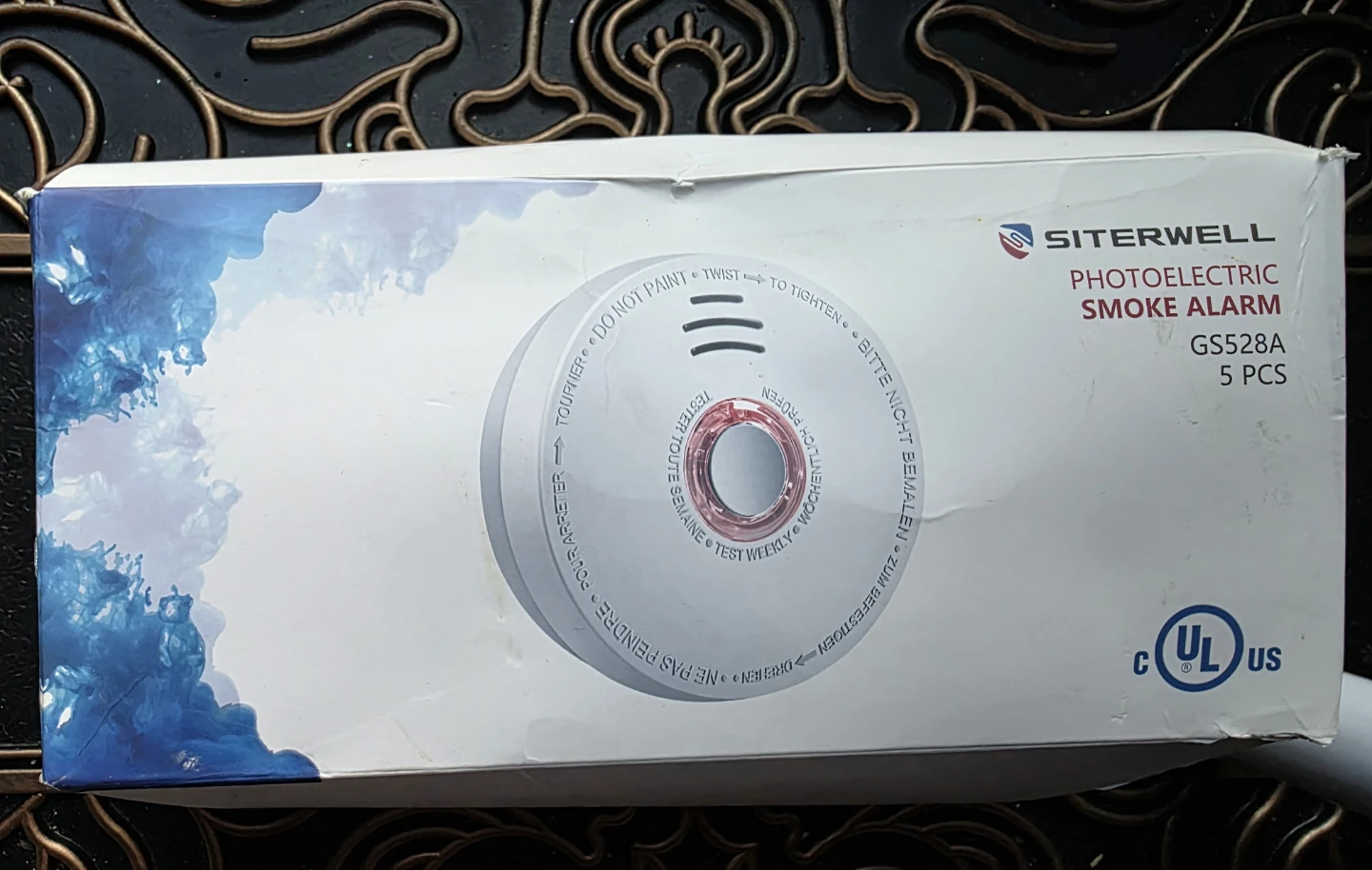 SITERWELL GS528A Photoelectric Smoke Alarm (5-Pack)