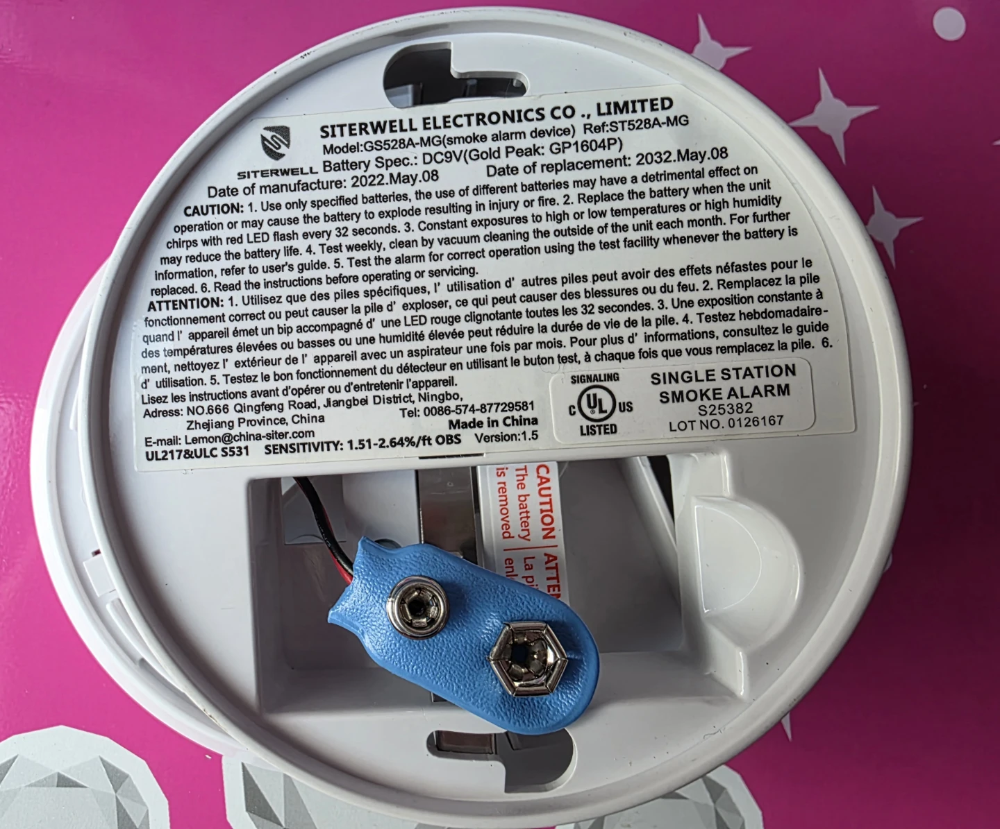 SITERWELL GS528A Photoelectric Smoke Alarm (5-Pack) - photo 3