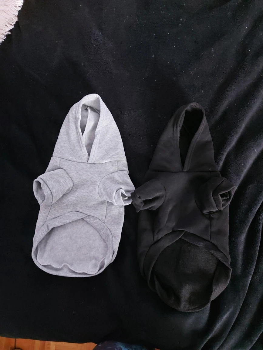Dog Hoodies - Grey and Black