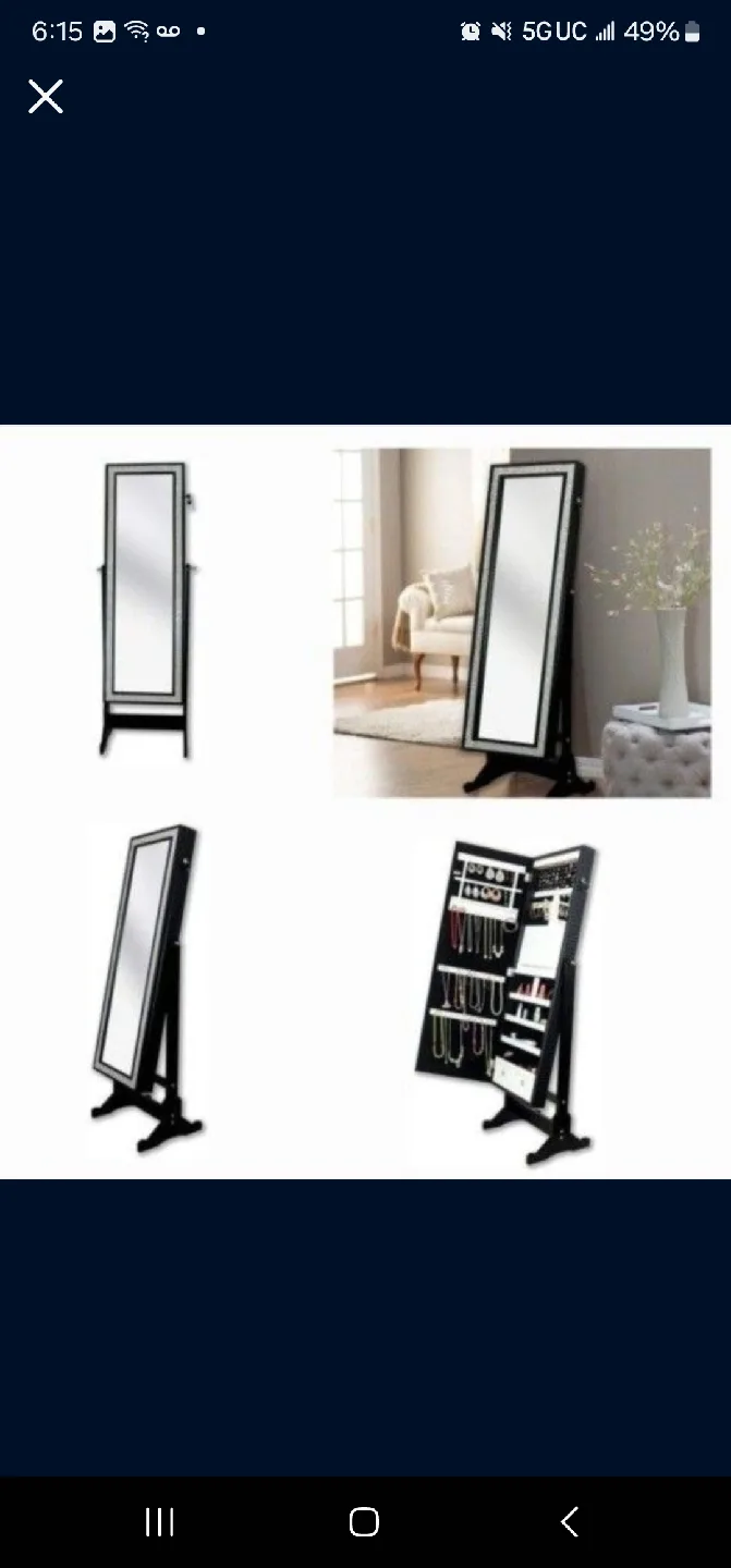 Jewelry Armoire Mirror