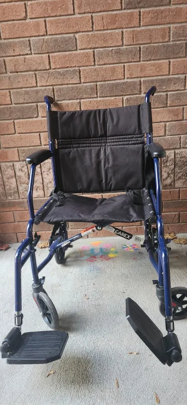 Carex Transport Wheelchair, Blue image indicator(2)